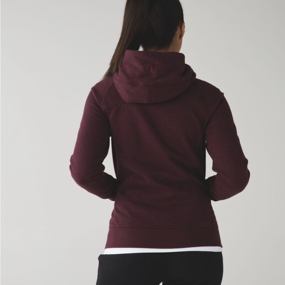 lululemon Heathered Bordeaux Drama Scuba Hoodie III - Picture 2 of 13